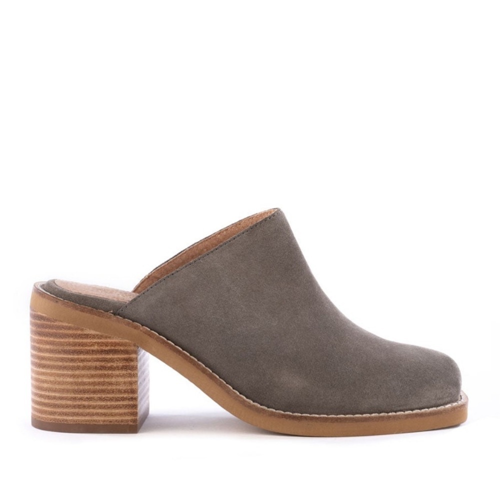 Seychelles taupe gray mule genuine leather​